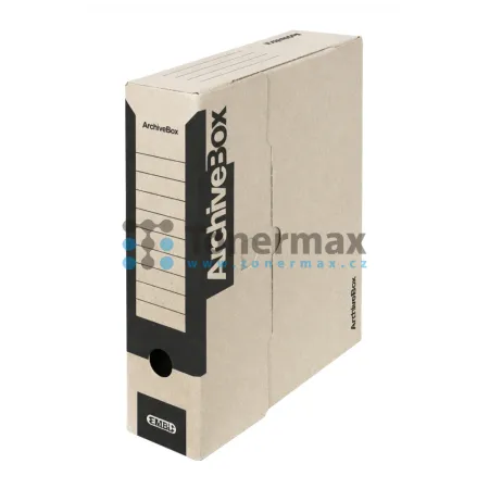 Archivační box Emba A4, 75 mm, černý, 1 ks