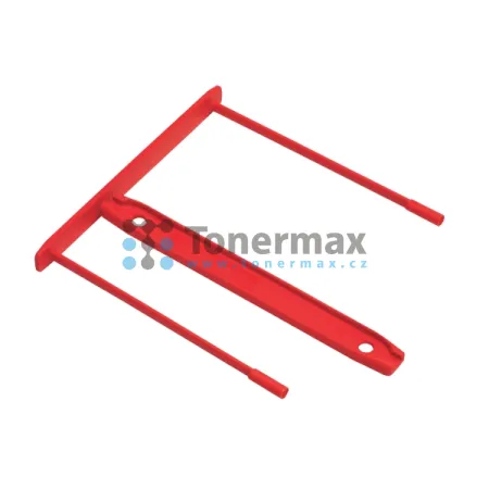 Archivační spona Fellowes, 85 mm, červená, 100 ks