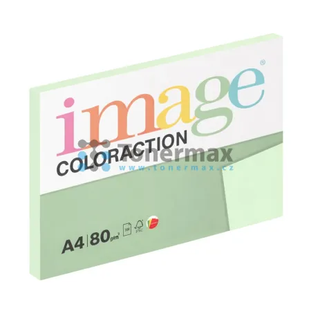 Barevný papír Antalis Image Coloraction Jungle GN27 A4, pastelově světle zelená, 80 g/m2, 100 listů
