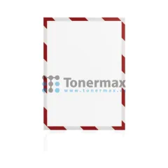 Bezpečnostní magnetický rámeček Magnetoplan Magnetofix A4 červeno-bílý, 5 ks