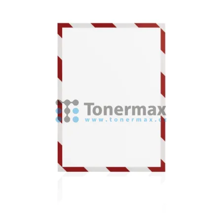 Bezpečnostní magnetický rámeček Magnetoplan Magnetofix A4 červeno-bílý, 5 ks