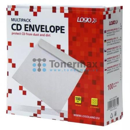 Box na 1 ks CD, papír, obálka na CD, LOGO, 100-pack