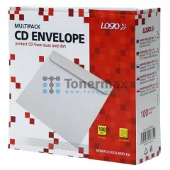 Box na 1 ks CD, papír, obálka na CD, LOGO, 100-pack