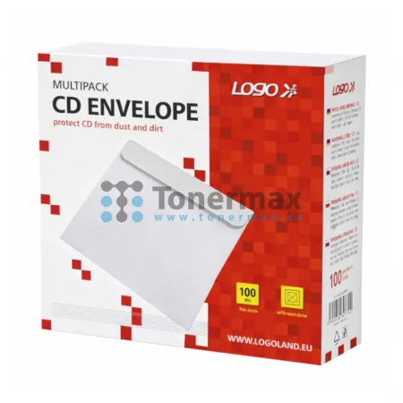 Box na 1 ks CD, papír, obálka na CD, LOGO, 100-pack