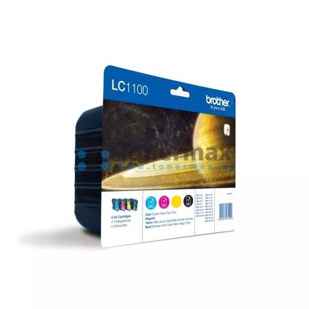 Brother LC-1100 Value Pack, LC1100 (LC1100VALBP), originální cartridge pro tiskárny Brother DCP-185C, DCP-383C, DCP-385C, DCP-387C, DCP-395CN, DCP-585CW, DCP-6690CW, DCP-J715W, MFC-490CW, MFC-790CW, MFC-795CW, MFC-990CW, MFC-5490CN, MFC-5890CN, MFC-5895CW