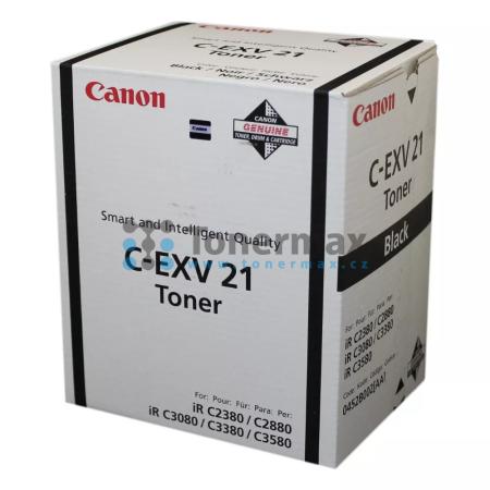 Canon C-EXV21, 0452B002, poškozený obal, originální toner pro tiskárny Canon iRC2380i, iR-C2380i, iRC2880, iR-C2880, iRC2880i, iR-C2880i, iRC3080, iR-C3080, iRC3080i, iR-C3080i, iRC3380, iR-C3380, iRC3380i, iR-C3380i, iRC3580, iR-C3580, iRC3580Ne, iR-C358