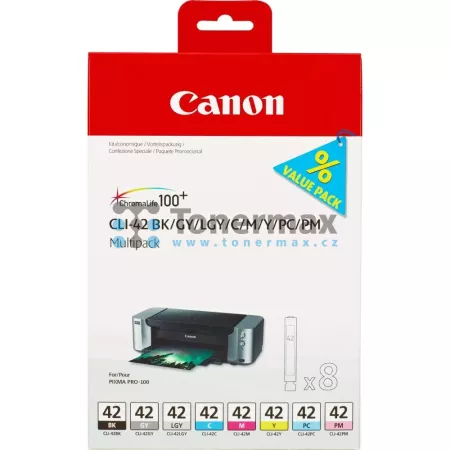 Cartridge Canon CLI-42 BK/GY/LGY/C/M/Y/PC/PM, 6384B010, multipack