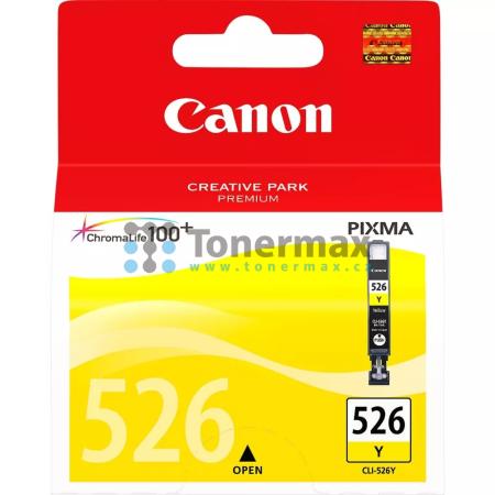 Canon CLI-526Y, 4543B001, originální cartridge pro tiskárny Canon PIXMA MG5150, PIXMA MG5250, PIXMA MG5350, PIXMA MG6150, PIXMA MG6250, PIXMA MG8150, PIXMA MG8250, PIXMA MX715, PIXMA MX885, PIXMA MX895, PIXMA iP4850, PIXMA iP4950, PIXMA iX6550