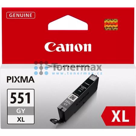 Canon CLI-551XL GY, 6447B001, originální cartridge pro tiskárny Canon PIXMA MG6350, PIXMA MG7150, PIXMA MG7550, PIXMA iP8750