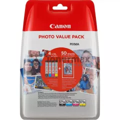 Canon CLI-571XL Bk/C/M/Y + 50 x Photo Paper PP-201, 0332C005