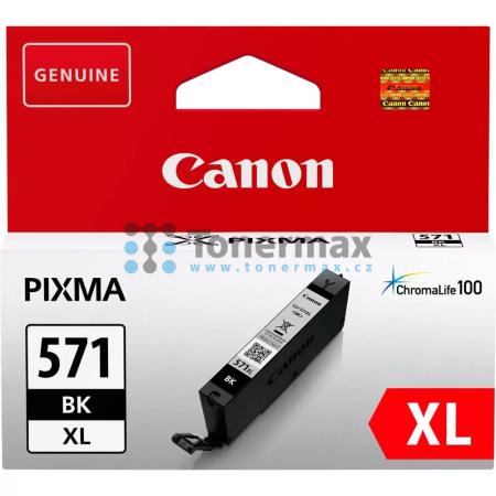 Canon CLI-571XL Bk, CLI-571XLBk, 0331C001, originální cartridge pro tiskárny Canon PIXMA MG5750, PIXMA MG5751, PIXMA MG5752, PIXMA MG5753, PIXMA MG6850, PIXMA MG6851, PIXMA MG6852, PIXMA MG6853, PIXMA MG7750, PIXMA MG7751, PIXMA MG7752, PIXMA MG7753, PIXM