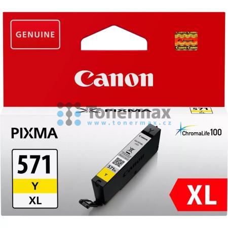 Canon CLI-571XL Y, CLI-571XLY, 0334C001, originální cartridge pro tiskárny Canon PIXMA MG5750, PIXMA MG5751, PIXMA MG5752, PIXMA MG5753, PIXMA MG6850, PIXMA MG6851, PIXMA MG6852, PIXMA MG6853, PIXMA MG7750, PIXMA MG7751, PIXMA MG7752, PIXMA MG7753, PIXMA