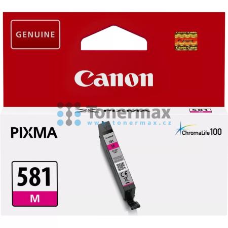 Canon CLI-581 M, CLI-581M, 2104C001, originální cartridge pro tiskárny Canon PIXMA TR7550, PIXMA TR8550, PIXMA TS705, PIXMA TS705a, PIXMA TS6150, PIXMA TS6151, PIXMA TS6250, PIXMA TS6251, PIXMA TS6350, PIXMA TS6350a, PIXMA TS6351, PIXMA TS6351a, PIXMA TS8
