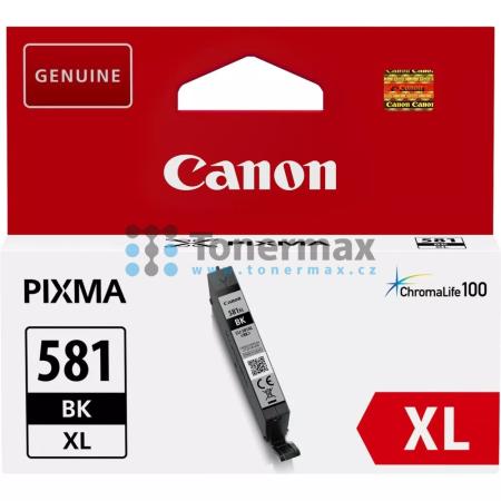 Canon CLI-581XL Bk, CLI-581XLBk, 2052C001, originální cartridge pro tiskárny Canon PIXMA TR7550, PIXMA TR8550, PIXMA TS705, PIXMA TS705a, PIXMA TS6150, PIXMA TS6151, PIXMA TS6250, PIXMA TS6251, PIXMA TS6350, PIXMA TS6350a, PIXMA TS6351, PIXMA TS6351a, PIX