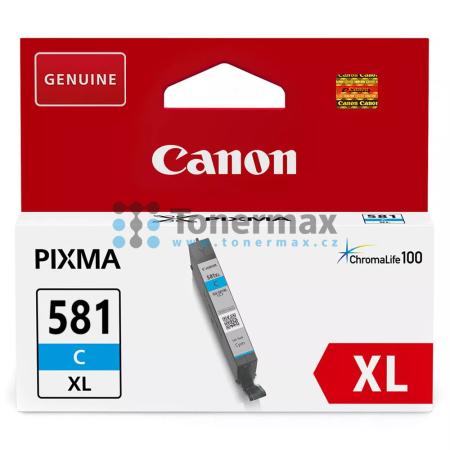 Canon CLI-581XL C, CLI-581XLC, 2049C001, originální cartridge pro tiskárny Canon PIXMA TR7550, PIXMA TR8550, PIXMA TS705, PIXMA TS705a, PIXMA TS6150, PIXMA TS6151, PIXMA TS6250, PIXMA TS6251, PIXMA TS6350, PIXMA TS6350a, PIXMA TS6351, PIXMA TS6351a, PIXMA
