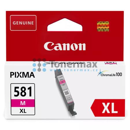 Canon CLI-581XL M, CLI-581XLM, 2050C001, originální cartridge pro tiskárny Canon PIXMA TR7550, PIXMA TR8550, PIXMA TS705, PIXMA TS705a, PIXMA TS6150, PIXMA TS6151, PIXMA TS6250, PIXMA TS6251, PIXMA TS6350, PIXMA TS6350a, PIXMA TS6351, PIXMA TS6351a, PIXMA