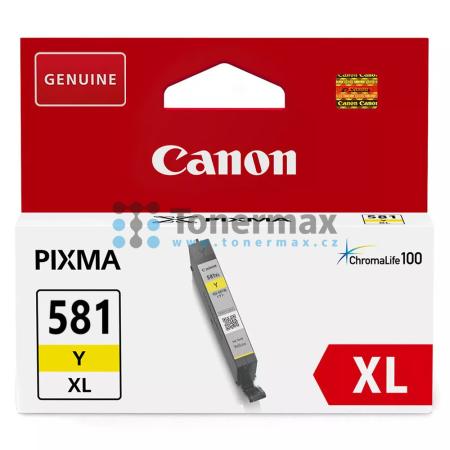 Canon CLI-581XL Y, CLI-581XLY, 2051C001, originální cartridge pro tiskárny Canon PIXMA TR7550, PIXMA TR8550, PIXMA TS705, PIXMA TS705a, PIXMA TS6150, PIXMA TS6151, PIXMA TS6250, PIXMA TS6251, PIXMA TS6350, PIXMA TS6350a, PIXMA TS6351, PIXMA TS6351a, PIXMA