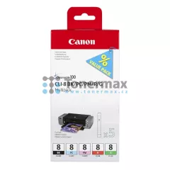 Canon CLI-8 BK/PC/PM/R/G, 0620B027, multipack