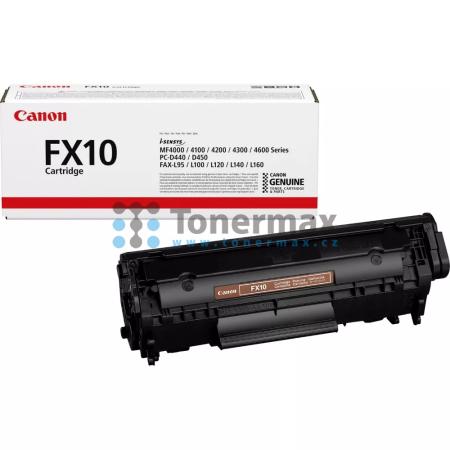 Canon FX10, 0263B002, originální toner pro tiskárny Canon Fax-L95, Fax-L100, Fax-L120, Fax-L140, Fax-L160, PC-D440, PC-D450, i-SENSYS MF4010, MF4010, i-SENSYS MF4018, MF4018, i-SENSYS MF4120, MF4120, i-SENSYS MF4140, MF4140, i-SENSYS MF4150, MF4150, i-SEN