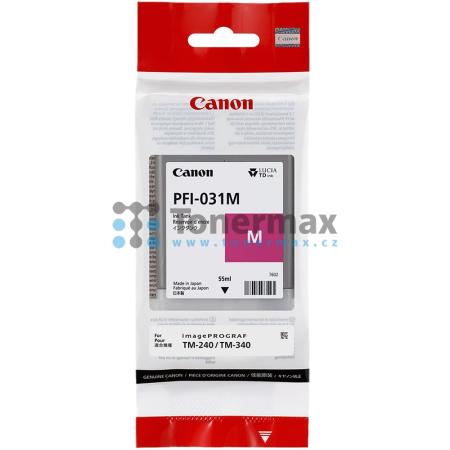 Canon PFI-031M, 6265C001, originální cartridge pro tiskárny Canon imagePROGRAF TM-240, imagePROGRAF TM-240 MFP Lm24, imagePROGRAF TM-340, imagePROGRAF TM-340 MFP Lm36