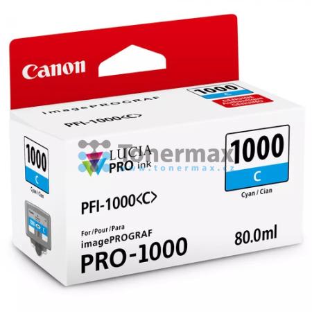 Canon PFI-1000C, PFI-1000 C, 0547C001, originální cartridge pro tiskárny Canon imagePROGRAF PRO-1000