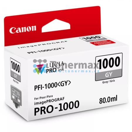 Canon PFI-1000GY, PFI-1000 GY, 0552C001, originální cartridge pro tiskárny Canon imagePROGRAF PRO-1000