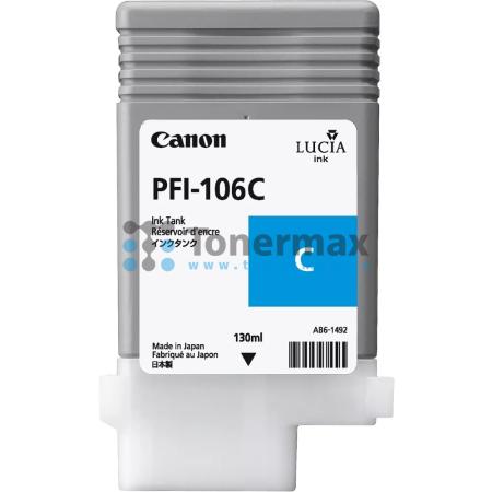 Canon PFI-106C, 6622B001, originální cartridge pro tiskárny Canon iPF6300, iPF6300S, iPF6350, iPF6400, imagePROGRAF iPF6400, iPF6400S, imagePROGRAF iPF6400S, iPF6400SE, imagePROGRAF iPF6400SE, iPF6450