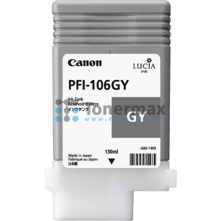 Canon PFI-106GY, 6630B001, originální cartridge pro tiskárny Canon iPF6300, iPF6300S, iPF6350, iPF6400, imagePROGRAF iPF6400, iPF6400S, imagePROGRAF iPF6400S, iPF6450