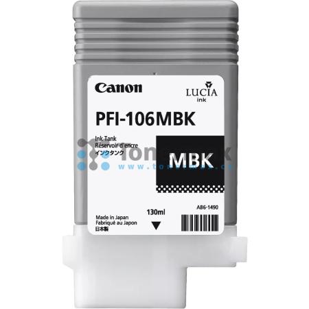 Canon PFI-106MBk, 6620B001, originální cartridge pro tiskárny Canon iPF6300, iPF6300S, iPF6350, iPF6400, imagePROGRAF iPF6400, iPF6400S, imagePROGRAF iPF6400S, iPF6400SE, imagePROGRAF iPF6400SE, iPF6450