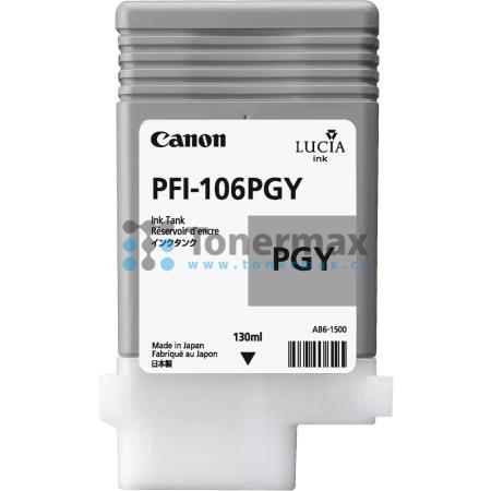 Canon PFI-106PGY, 6631B001, originální cartridge pro tiskárny Canon iPF6300, iPF6350, iPF6400, imagePROGRAF iPF6400, iPF6450