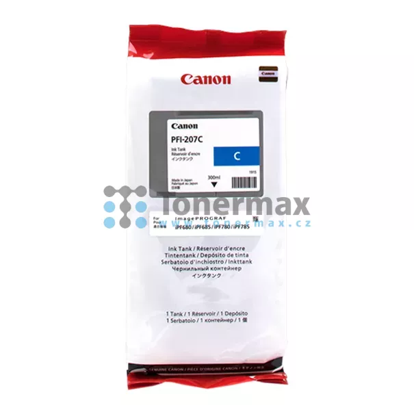 Canon PFI-207C, 8790B001 (cartridge originální) | TONERMAX, s.r.o.