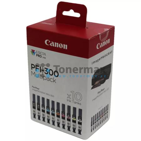 Canon PFI-300 MBK/PBK/GY/C/PC/R/M/PM/Y/CO Multipack, 4192C008, originální cartridge pro tiskárny Canon imagePROGRAF PRO-300