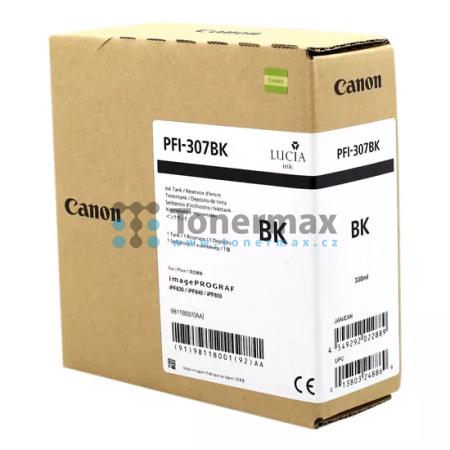 Canon PFI-307BK, 9811B001, originální cartridge pro tiskárny Canon iPF830, iPF840, iPF850