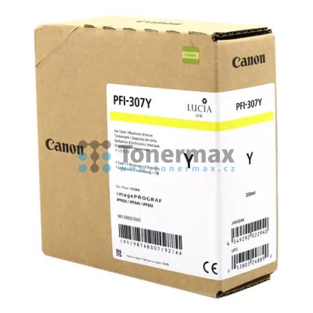 Canon PFI-307Y, 9814B001, originální cartridge pro tiskárny Canon iPF830, iPF840, iPF850