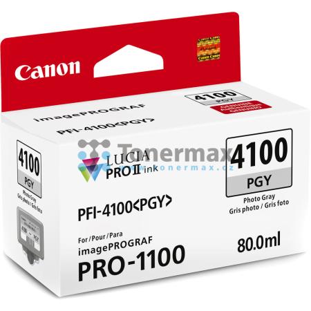 Canon PFI-4100PGY, PFI-4100 PGY, 6784C001, originální cartridge pro tiskárny Canon imagePROGRAF PRO-1100