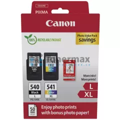 Canon PG-540L + CL-541XL + 50 x Photo Paper GP-501, 5224B005, 5224B007, 5224B012, 5224B013