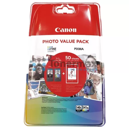 Cartridge Canon PG-540L + CL-541XL + 50 x Photo Paper GP-501, 5224B007