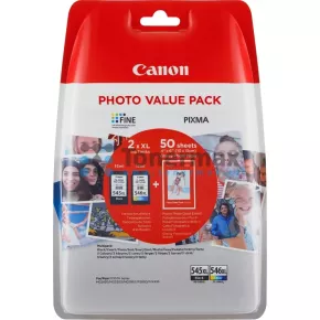 Canon PG-545XL + CL-546XL + 50 x Photo Paper GP-501, 8286B006