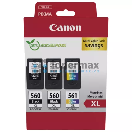 Cartridge Canon PG-560XL + PG-560XL + CL-561XL, 3712C009, 3712C010, Multi-Pack