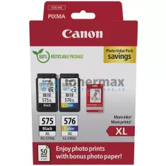 Canon PG-575XL + CL-576XL + 50 x Photo Paper 10x15 cm, 5437C006, 5437C007
