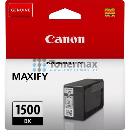 Canon PGI-1500 BK, 9218B001, originální cartridge pro tiskárny Canon MAXIFY MB2050, MAXIFY MB2150, MAXIFY MB2155, MAXIFY MB2350, MAXIFY MB2750, MAXIFY MB2755