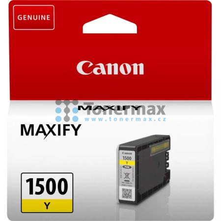 Canon PGI-1500 Y, 9231B001, originální cartridge pro tiskárny Canon MAXIFY MB2050, MAXIFY MB2150, MAXIFY MB2155, MAXIFY MB2350, MAXIFY MB2750, MAXIFY MB2755