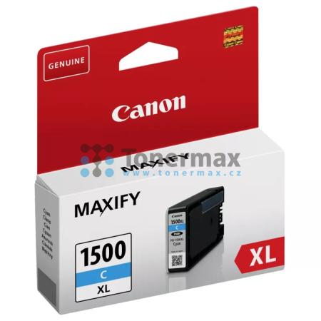 Canon PGI-1500XL C, 9193B001, originální cartridge pro tiskárny Canon MAXIFY MB2050, MAXIFY MB2150, MAXIFY MB2155, MAXIFY MB2350, MAXIFY MB2750, MAXIFY MB2755