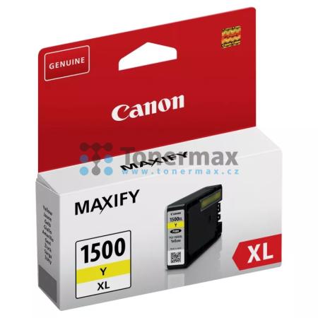 Canon PGI-1500XL Y, 9195B001, originální cartridge pro tiskárny Canon MAXIFY MB2050, MAXIFY MB2150, MAXIFY MB2155, MAXIFY MB2350, MAXIFY MB2750, MAXIFY MB2755