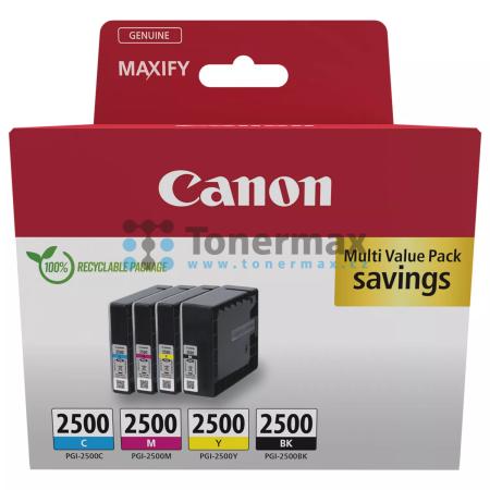 Canon PGI-2500 BK/C/M/Y, 9290B004, 9290B006, Multi-Pack, originální cartridge pro tiskárny Canon MAXIFY MB5050, MAXIFY MB5150, MAXIFY MB5155, MAXIFY MB5350, MAXIFY MB5450, MAXIFY MB5455, MAXIFY iB4050, MAXIFY iB4150