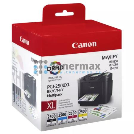Canon PGI-2500XL BK/C/M/Y Multipack, 9254B004, originální cartridge pro tiskárny Canon MAXIFY MB5050, MAXIFY MB5150, MAXIFY MB5155, MAXIFY MB5350, MAXIFY MB5450, MAXIFY MB5455, MAXIFY iB4050, MAXIFY iB4150