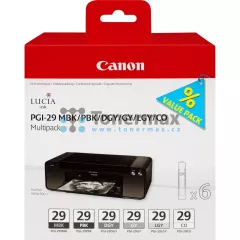 Canon PGI-29 MBK/PBK/DGY/GY/LGY/CO, 4868B018, multipack