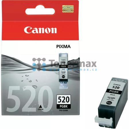 Canon PGI-520PGBk, 2932B001, originální cartridge pro tiskárny Canon PIXMA MP540, PIXMA MP540x, PIXMA MP550, PIXMA MP560, PIXMA MP620, PIXMA MP620B, PIXMA MP630, PIXMA MP640, PIXMA MP980, PIXMA MP990, PIXMA MX860, PIXMA MX870, PIXMA iP3600, PIXMA iP4600,