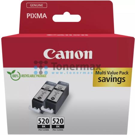Canon PGI-520PGBk, 2932B009, 2932B012, 2932B019, Twin-Pack, originální cartridge pro tiskárny Canon PIXMA MP540, PIXMA MP540x, PIXMA MP550, PIXMA MP560, PIXMA MP620, PIXMA MP620B, PIXMA MP630, PIXMA MP640, PIXMA MP980, PIXMA MP990, PIXMA MX860, PIXMA MX87