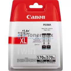 Canon PGI-570XL PGBK, PGI-570XLPGBK, 0318C007, Twin-Pack